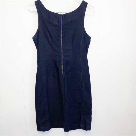 Anthropologie Holding Horses Blue Denim Clara Tie Knot Jean Dress - Picture 5 of 14